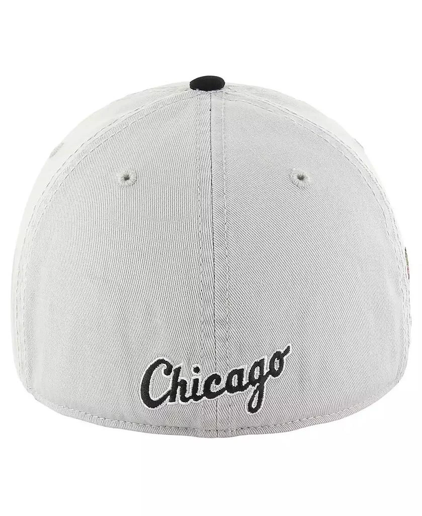 47 Brand Men's Gray/Black Chicago White Sox Sure Shot Classic Franchise Fitted Hat 3