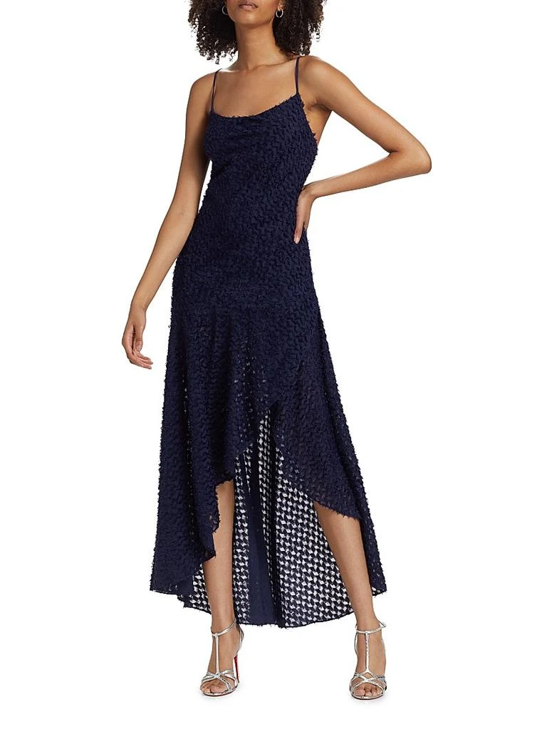 Ramy Brook Lorena Textured High-Low Maxi Dress 3