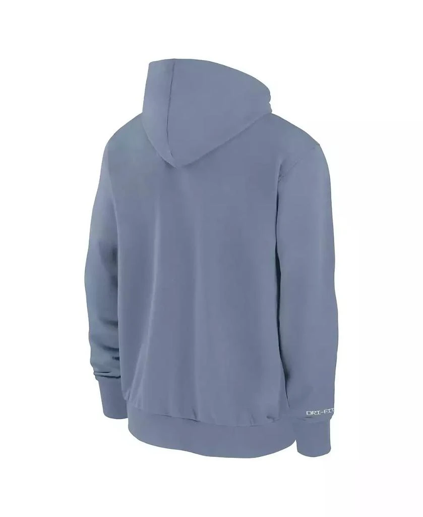 Jordan Men's Blue Michigan Wolverines 2024 Sideline Player Performance Full-Zip Hoodie Sweatshirt 2