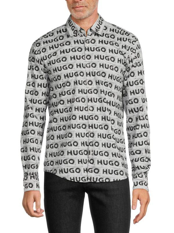 Hugo Boss Ermo Monogram Shirt 1