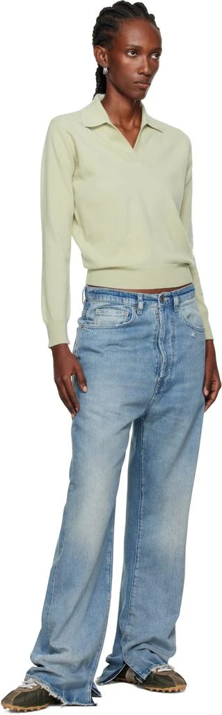 MAISON MARGIELA Khaki Longsleeve Polo 4