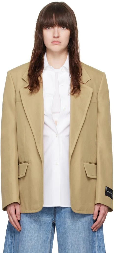 Alexander Wang Tan Pre-Styled Oversize Blazer 1