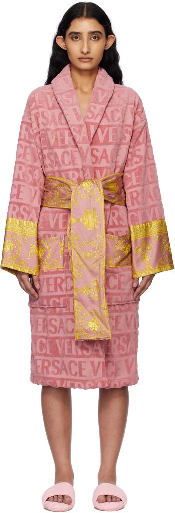 Pink 'I Heart Baroque' Bathrobe – On Sale Now with Up to 35% Off