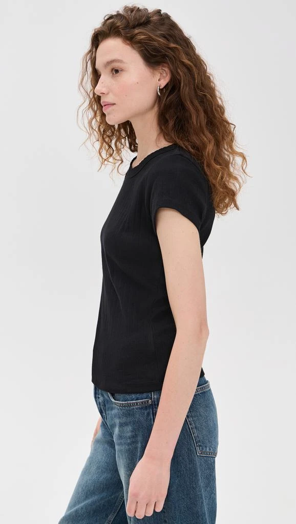 Marea Pointelle Crew Neck Tee 3