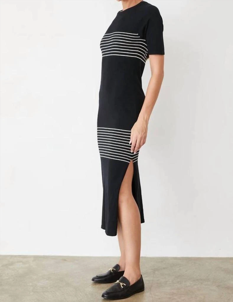 Monrow Monrow - Light Soft Knit Stripe Dress 2