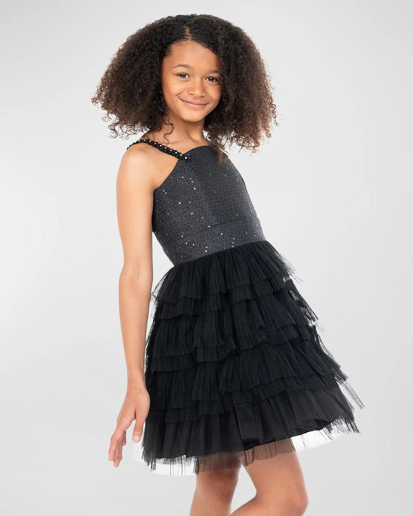Zoe Girl's Naomi Combo Tulle Dress, Size 7-16 3
