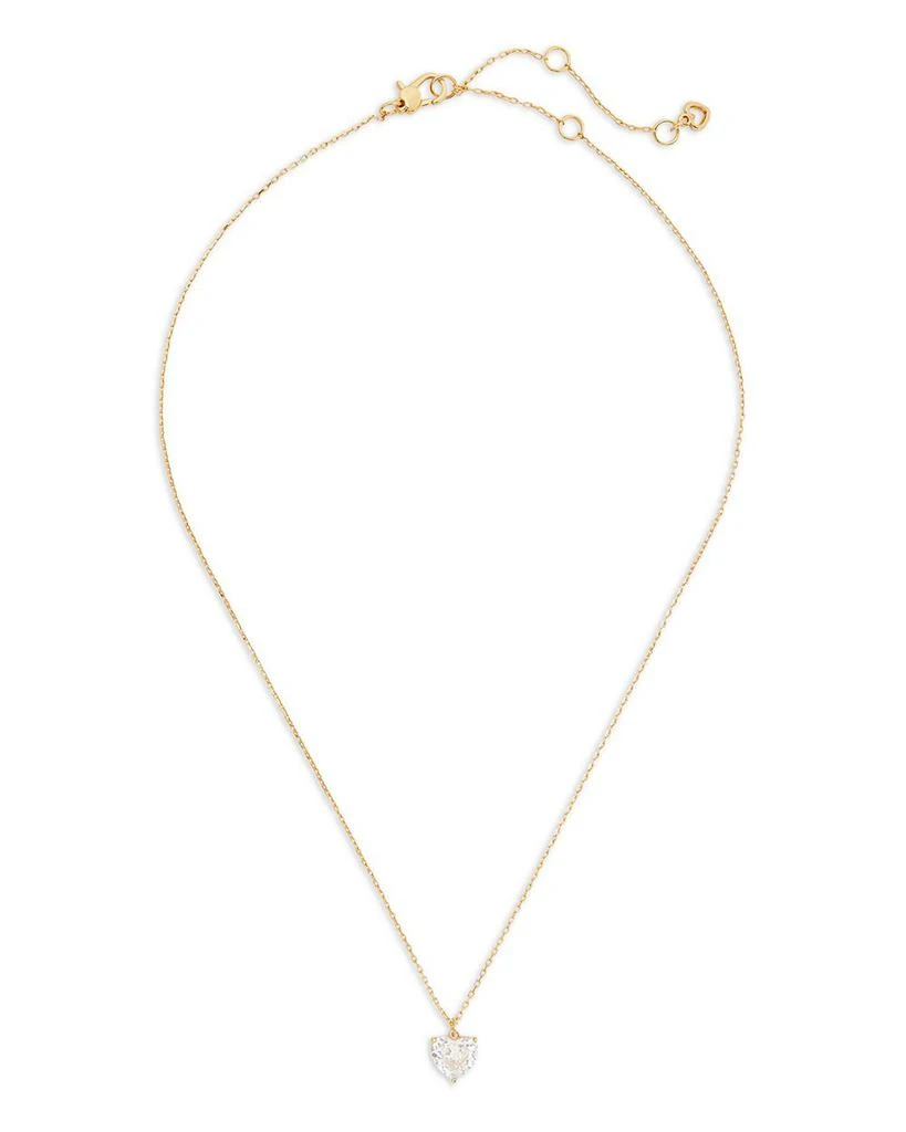 Kate Spade My Love April Birthstone Heart Pendant Necklace, 16"-19" 2