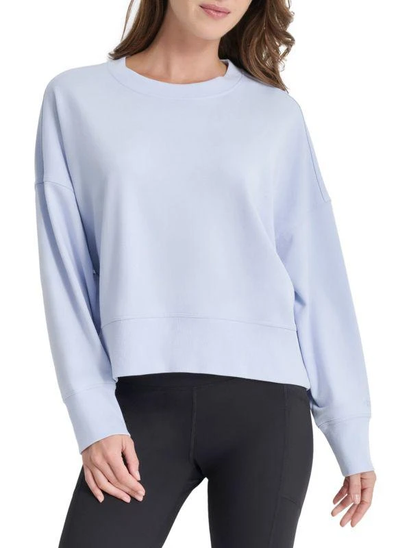 DKNY Solid Drop Shoulder Sweatshirt 6
