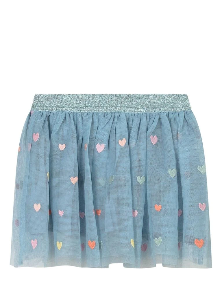 Stella McCartney Stella McCartney Kids Heart Embroidered Tulle Skirt