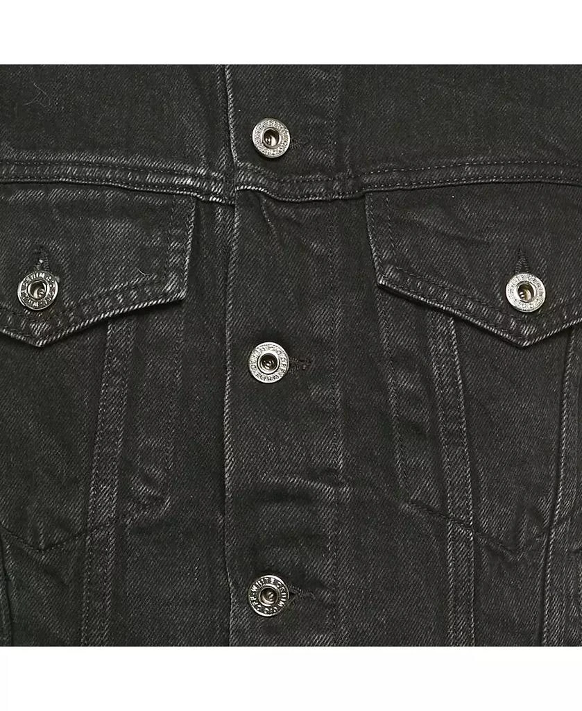 Pre-Owned Off-White Women
s Black Embroidered Denim Button Front Jacket 4