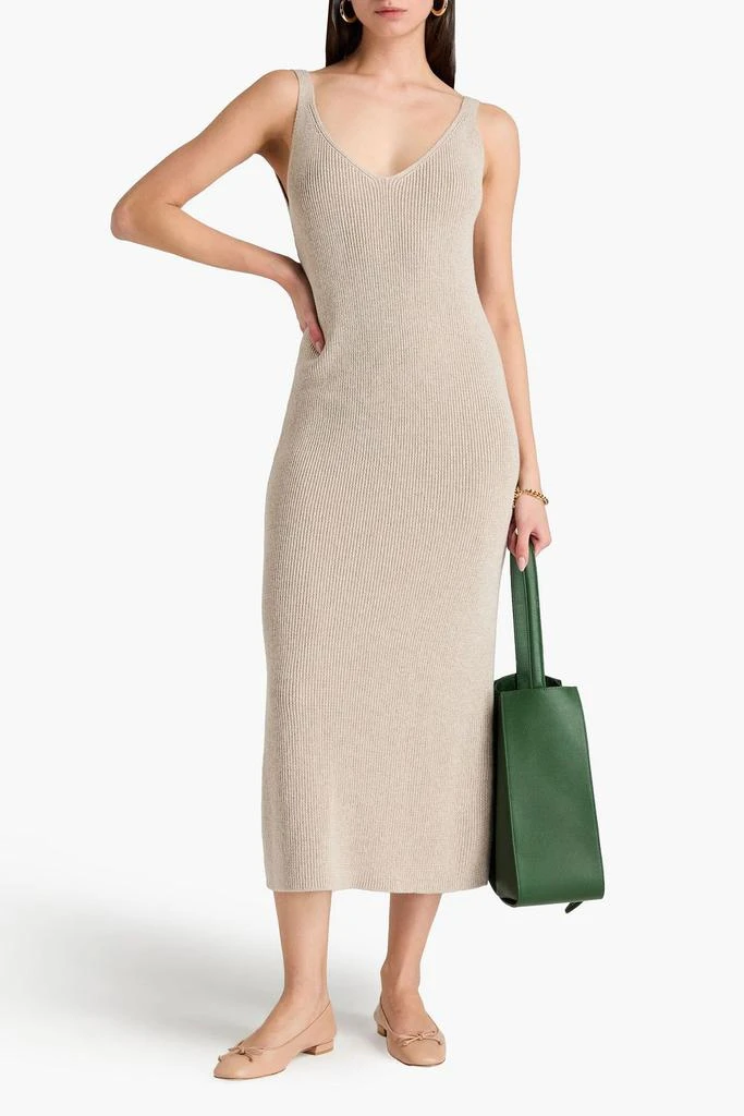 Ribbed-knit midi dress  On Sale Now with Up to 56% Off | Discover  Exclusive Deals & Savings at BeyondStyle  Authentic Alex Mill midi dresses |women|clothing|dresses|knit dresses with Limited-Time Discounts, Free  Shipping,