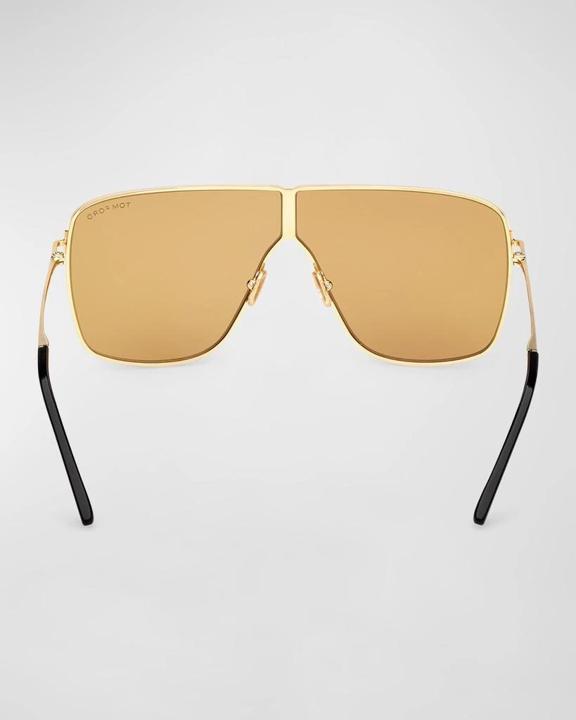 Tom Ford Men's Huxley Metal Shield Sunglasses 5
