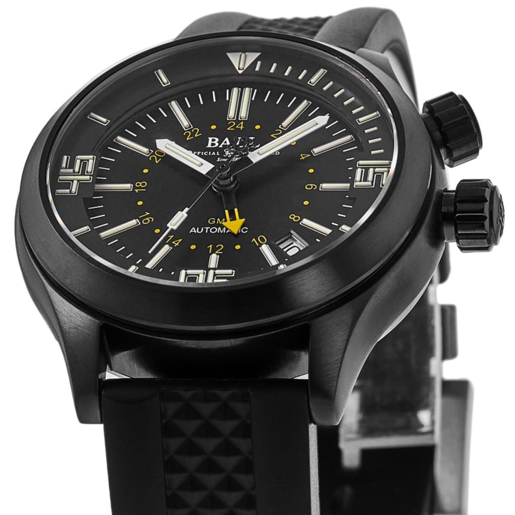 BALL Watch Engineer Master II Diver GMT Black Dial Rubber Strap Men's Watch DG1020A-P3AJ-BK