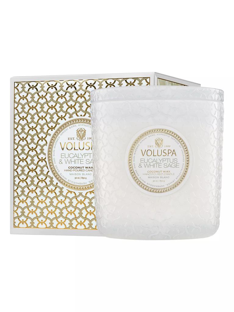 Voluspa Eucalyptus & White Sage Luxe Candle