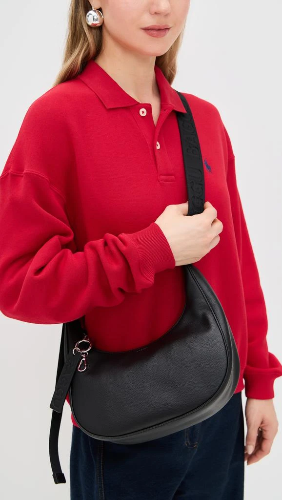 Baggu Small Recycled Leather Crescent Bag 2
