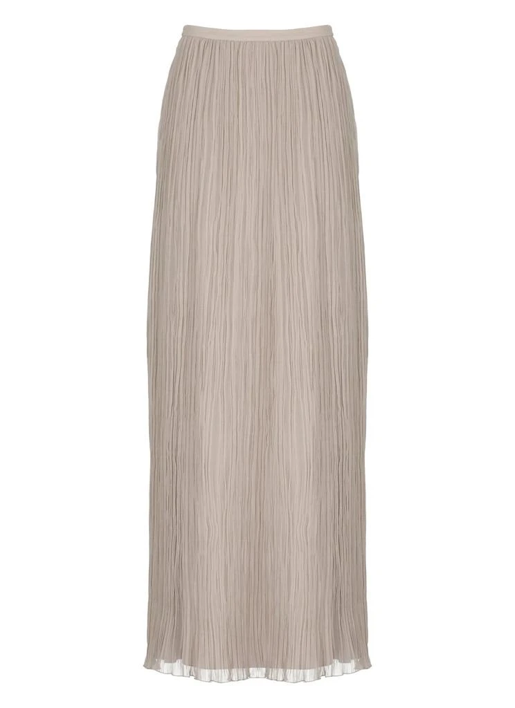 Alberta Ferretti Alberta Ferretti Pleated Satin Midi Skirt 1