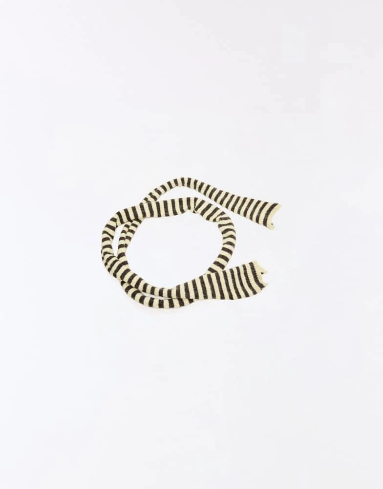 Bershka Bershka Extra-long striped scarf in yellow 3