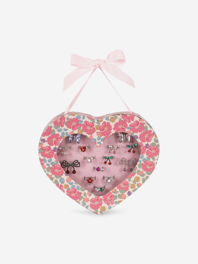 Konges Slojd Girls Dreamy Ring Set (14 Pieces) in Multicolour