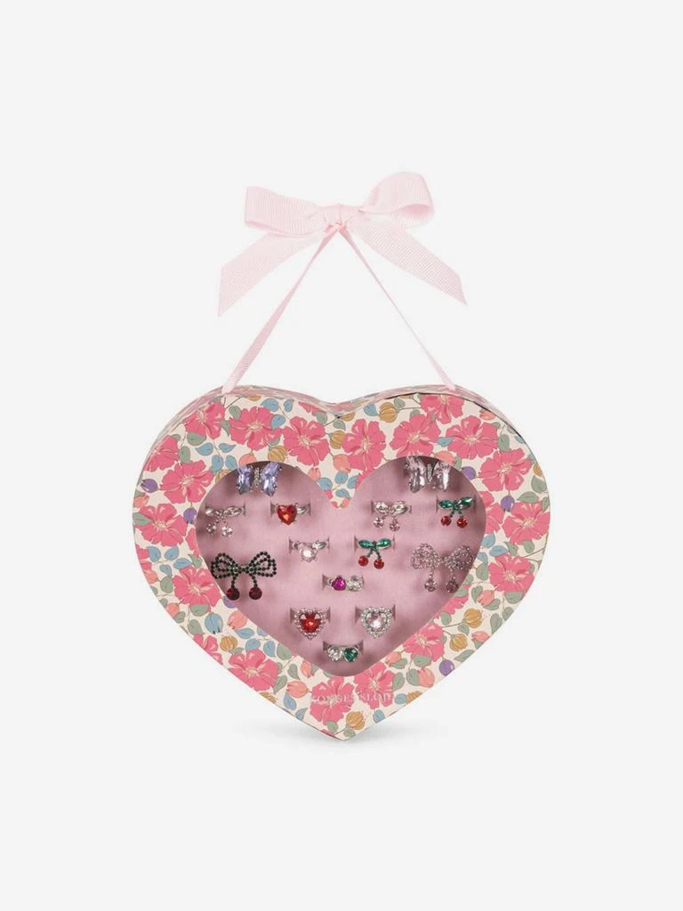 Konges Slojd Girls Dreamy Ring Set (14 Pieces) in Multicolour 1