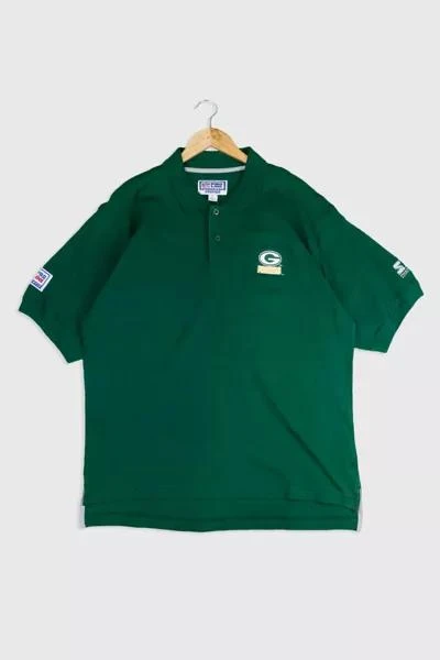 Urban Outfitters Vintage Starter NFL Green Bay Packers Embroidered Collared Polo 002 1