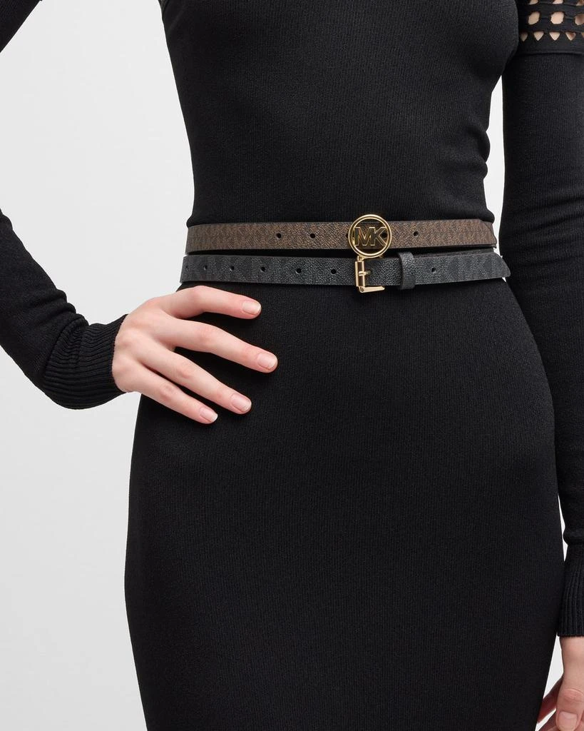 Michael Kors 2 For 1 Logo Belt Set - Belts - BeyondStyle