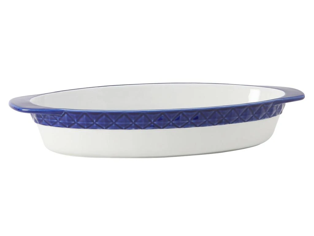 Tuxton Home DisplayTux Casserole Oval 3-1/2qt 17-3/4"(15-3/4" w/o handle)x8-1/2"x3", 2 Pieces