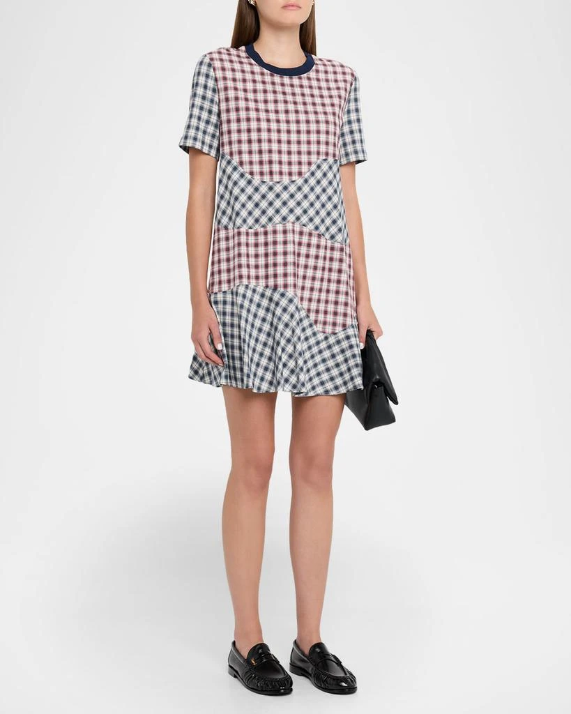 Moschino Jeans Check Mini T-Shirt Dress 4