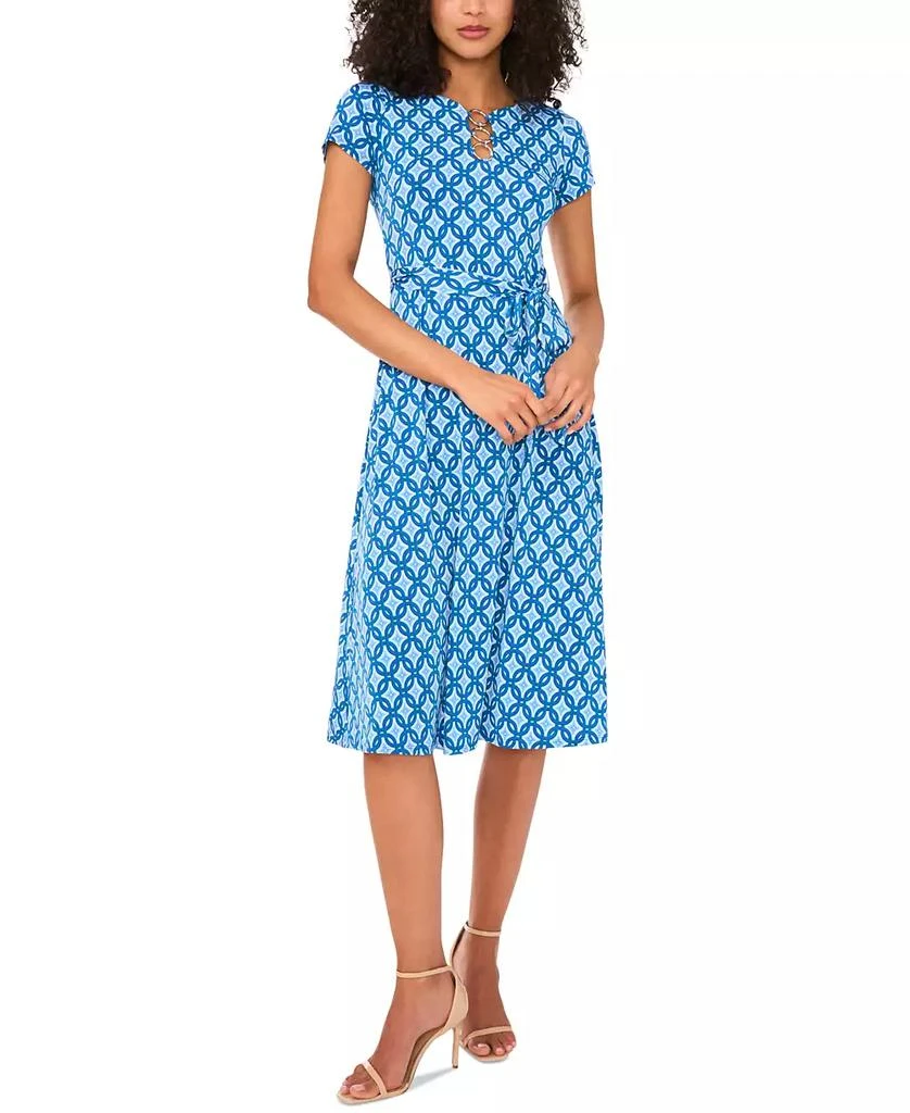 Petite O-Ring-Trim Tie-Waist Short-Sleeve Dress  On Sale Now with Up to  61% Off | Discover Exclusive Deals & Savings at BeyondStyle  Authentic MSK  dress|women's fashion|dresses with Limited-Time Discounts, Free Shipping,
