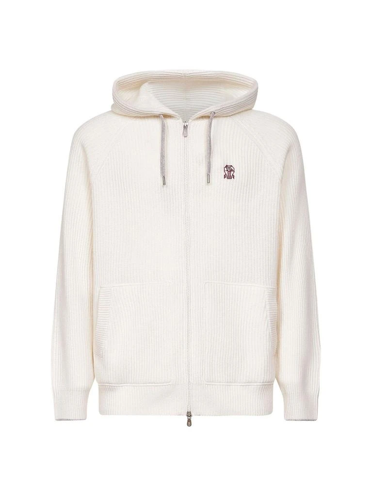 Brunello Cucinelli Brunello Cucinelli Zip-Up Hooded Cardigan from Cettire