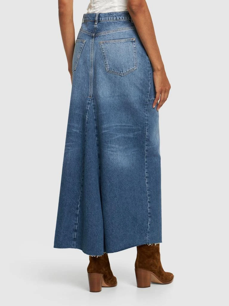 REFORMATION Tazz Cotton Denim Maxi Skirt 2