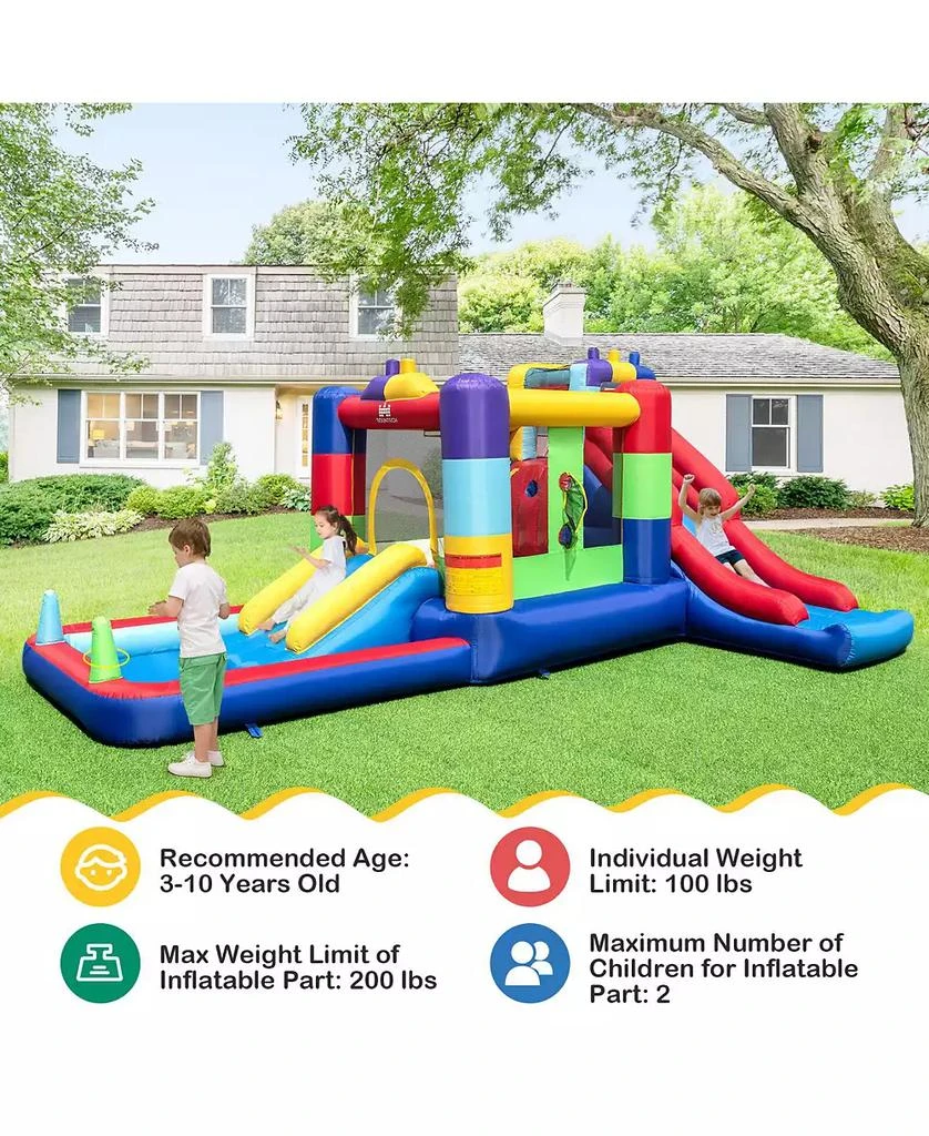 Mecale Inflatable Bounce House with 680W Blower and Ball Pit 9