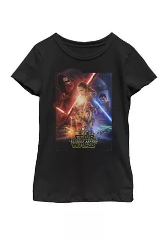 Star Wars Wars  Girls 7 16 Movie Poster Episode 7 Short Sleeve Graphic T Shirt 1