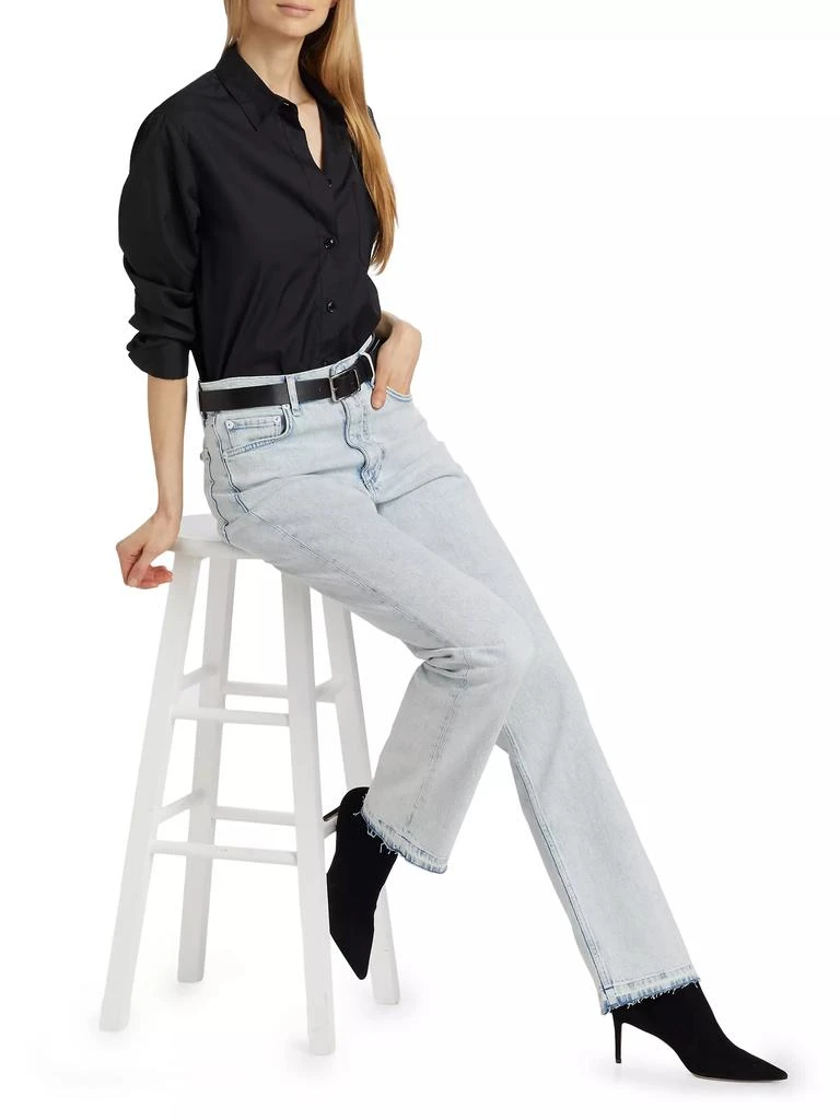 Rag & Bone Harlow Mid-Rise Straight-Leg Jeans 2