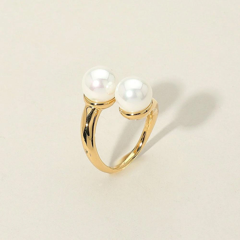 FASHNZFAB SECRET BOX_Stainless Steel Pearl Tip Adjustable Ring 1