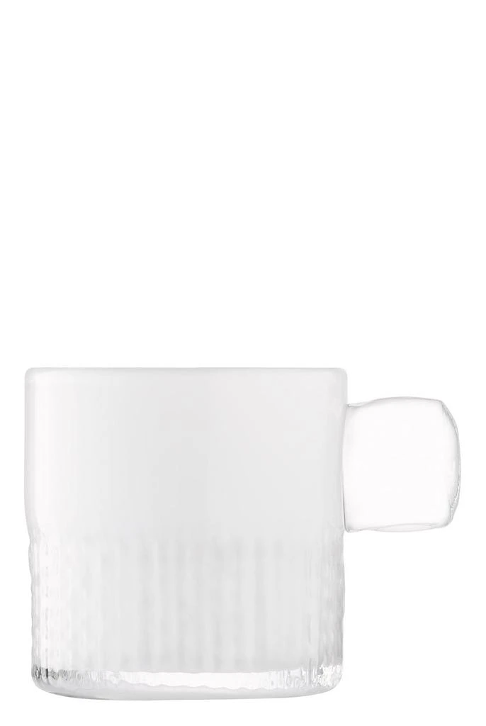 LSA International Handle tealight holder h9cm milk white 1