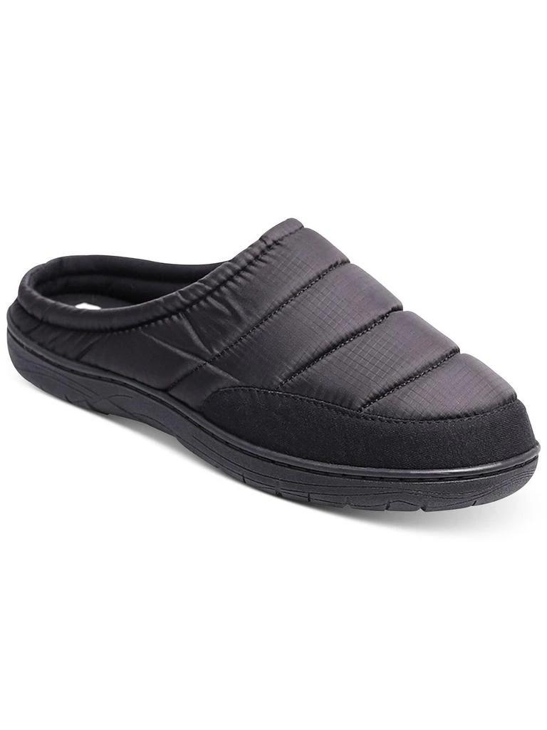 Haggar Mens Quilted Slip On Slide Slippers 1