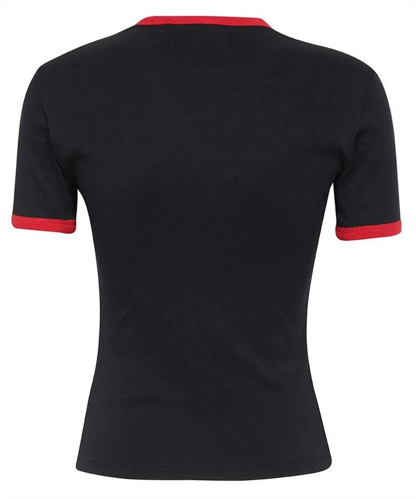 Courrèges Courreges logo-appliqué cotton t-shirt 2