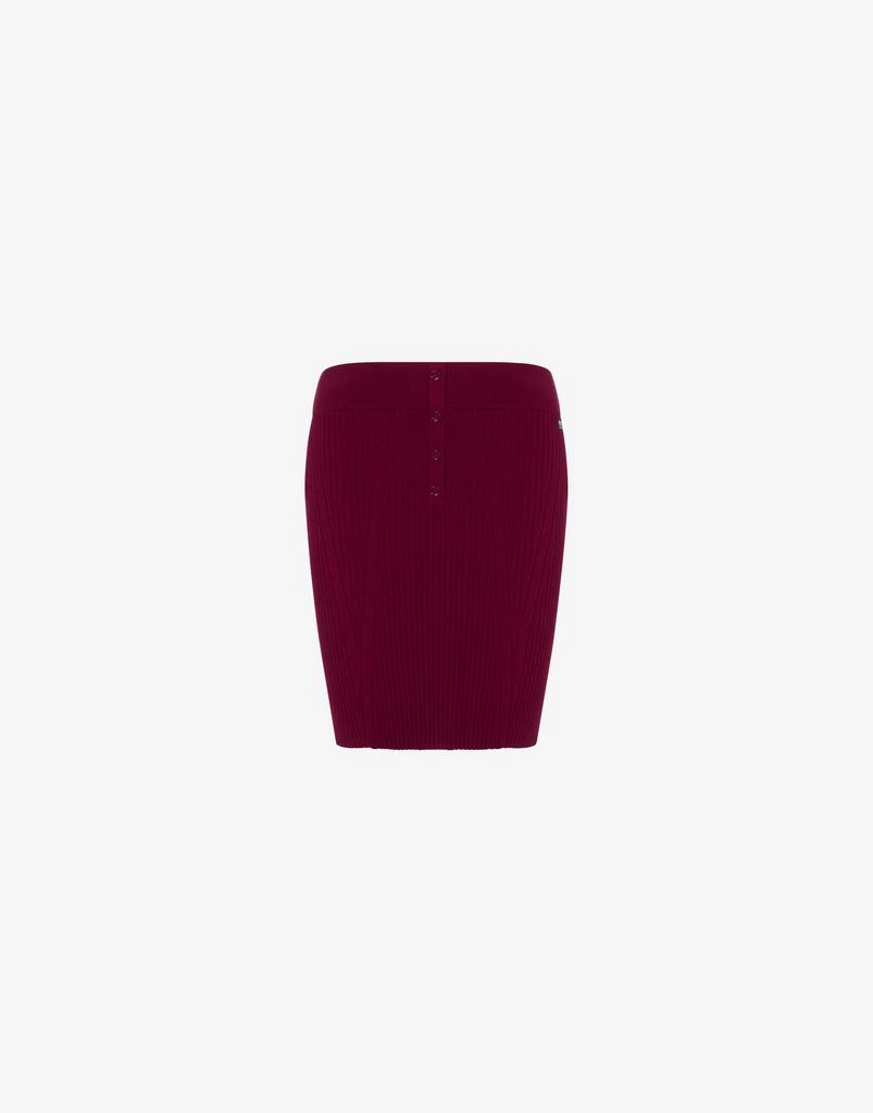 Moschino Jeans Stretch Knit Miniskirt 1