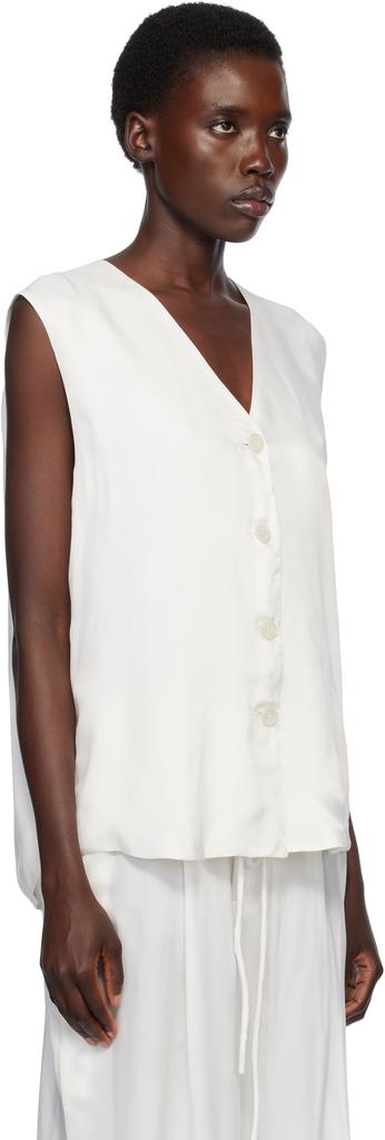 LAUREN MANOOGIAN White Sanded Vest