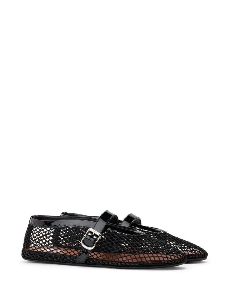 Alaïa Alaïa Ballet Flats In Fishnet Shoes 2
