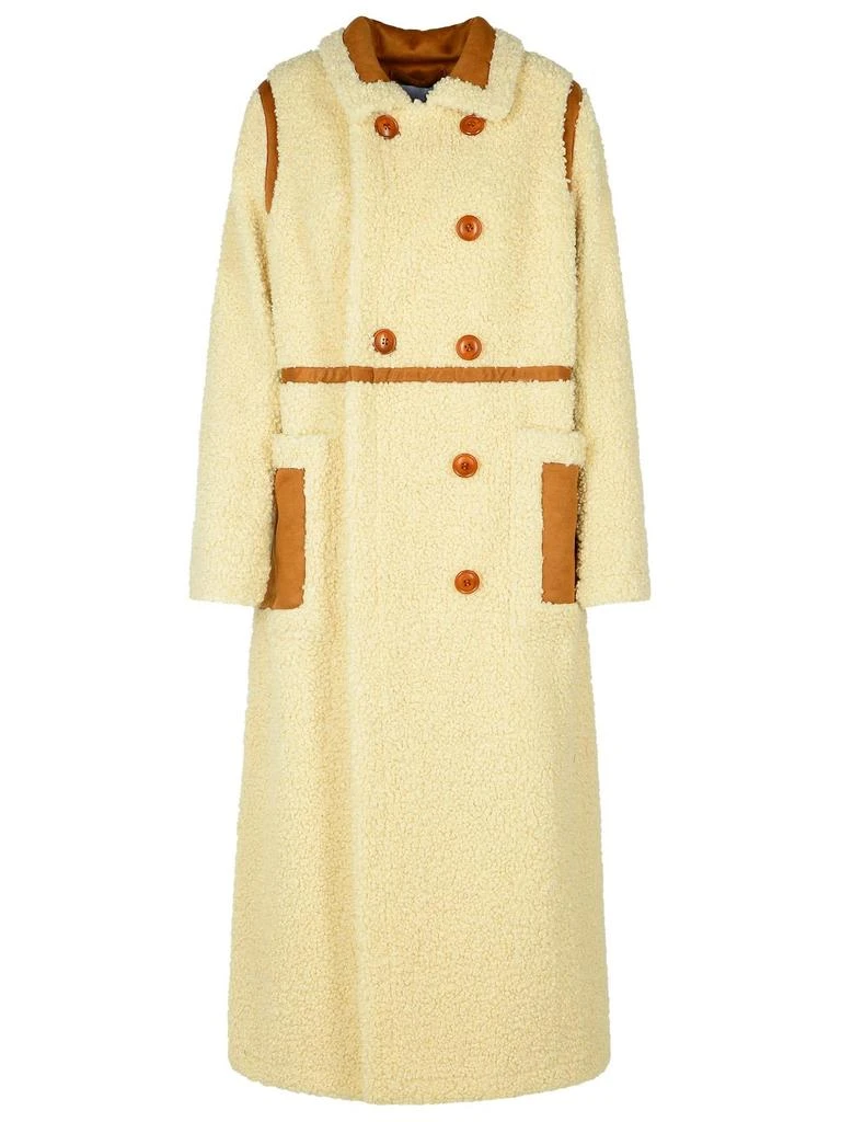STAND STUDIO bibi Cream Faux Fur Coat 1