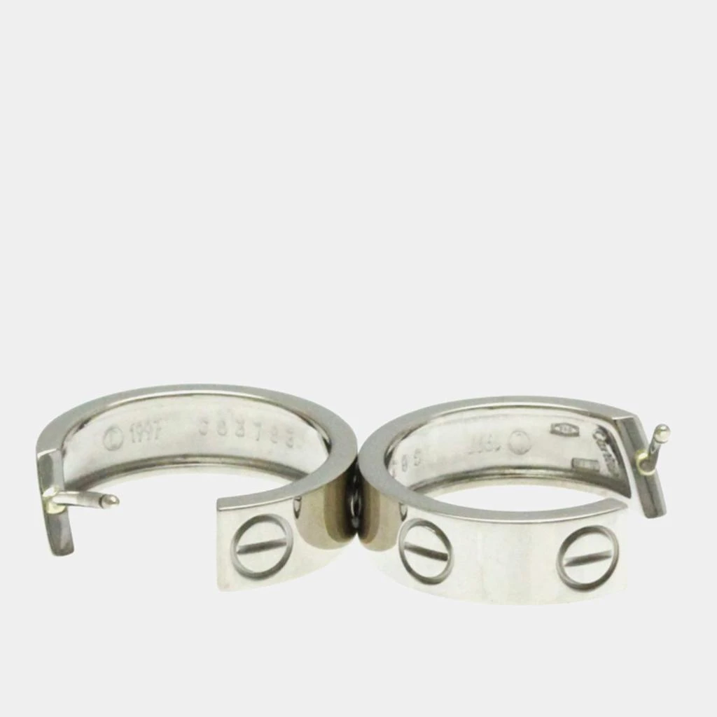 Cartier Cartier 18K White Gold Love Hoop Earrings 4