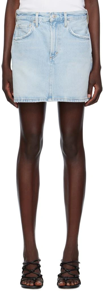 Citizens of Humanity Blue Beatnik Denim Miniskirt 1
