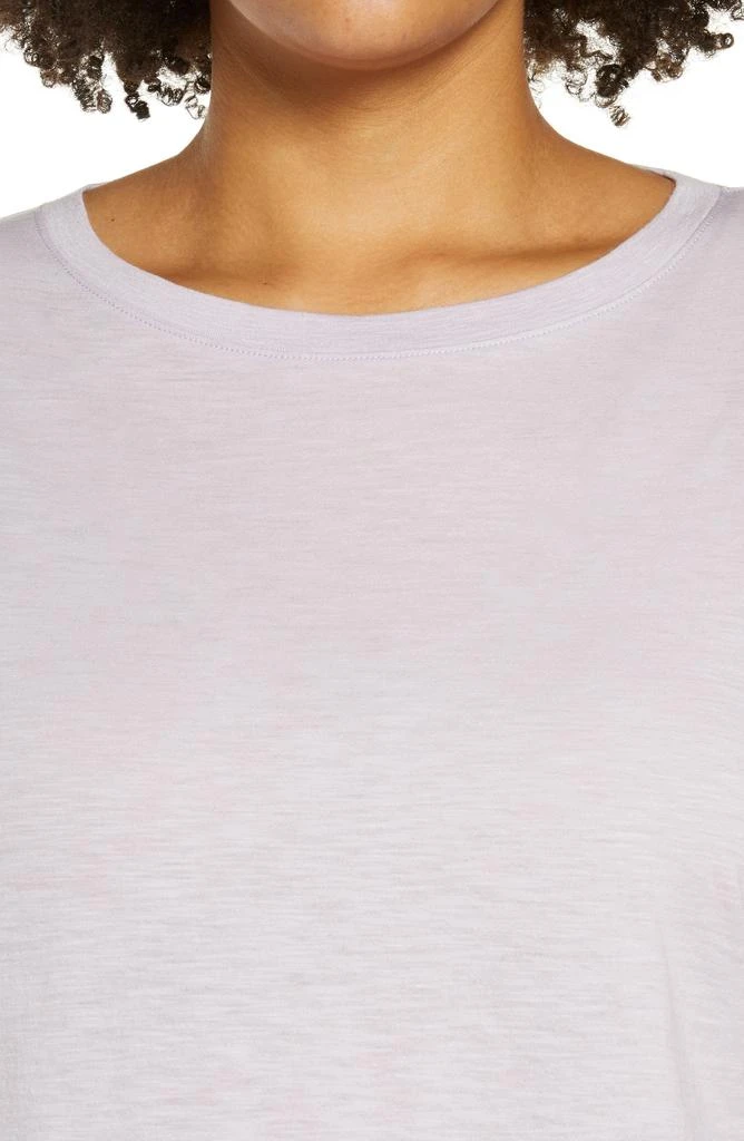 Vince Boxy Long Sleeve Cotton Crewneck Top 4