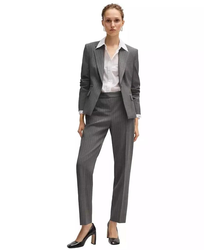 Hugo Boss Women's Striped Regular-Fit Trousers 3