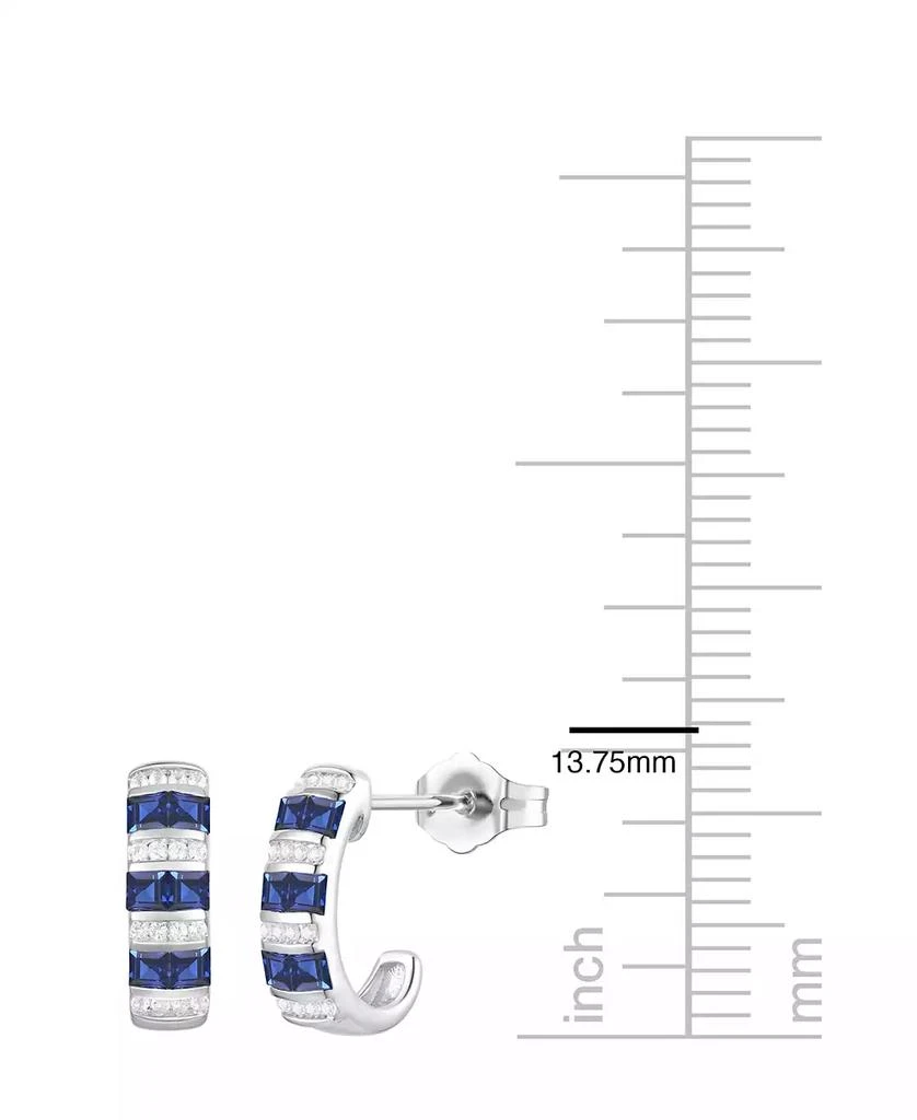 Macy
s Lab-Grown Ruby (5/8 ct. t.w.) 
White Sapphire (1/6 ct. t.w.) Earring in 14k Gold Over Sterling Silver (also in Emerald 
Sapphire) 4