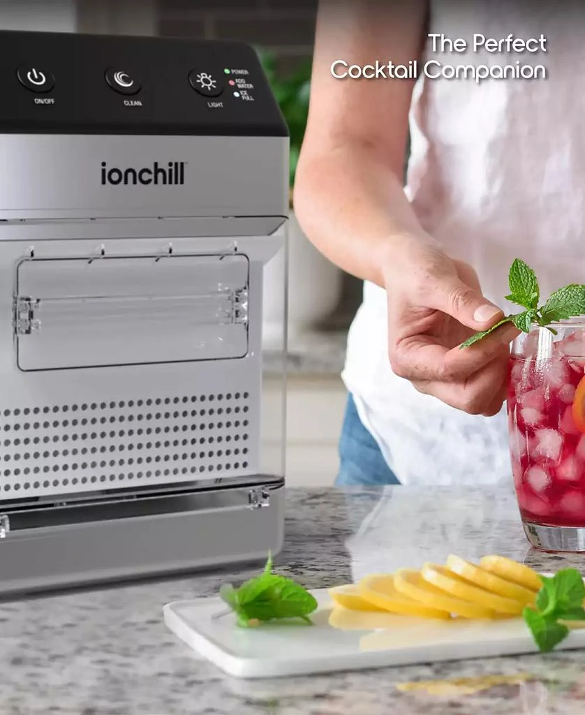 Tzumi ionchill QuickCube Nugget-Shaped Compact Countertop Ice Maker 7