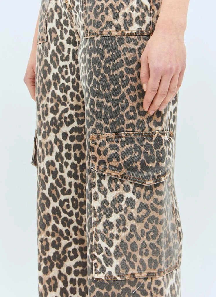 Ganni Angi Leopard Print Jeans 3