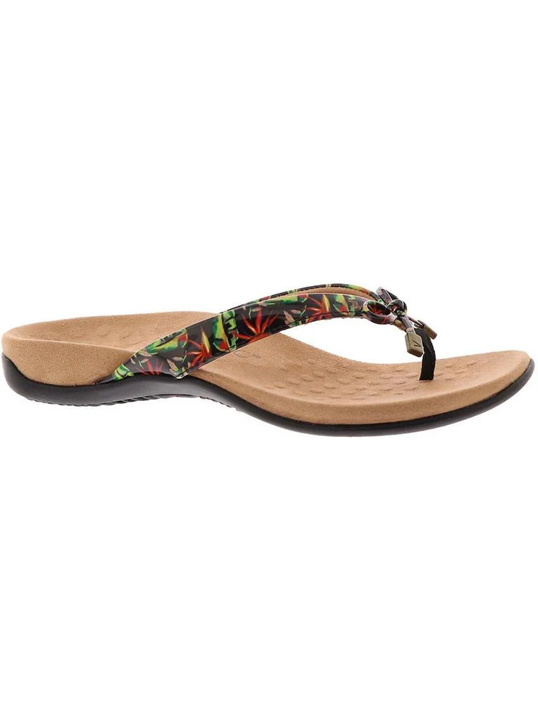 VIONIC Bellah Womens Patent Bow Slide Sandals 1