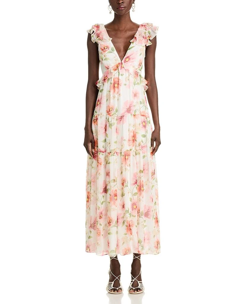 AQUA Ruffle Maxi Dress - Exclusive 7